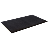 Crown Wear-Bond Tuff-Spun Diamond Surface Dry Area Anti-Fatigue Mat - 3' x 5', Black